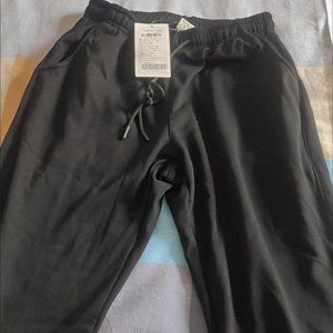 Sport Black Straight Leg High Waist Pants